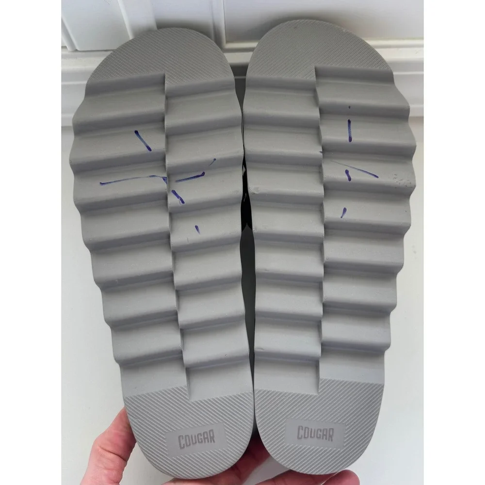 Cougar Prato-L Slide Sandal‎ (Women) - Metallic Silver Size 9 NWOB